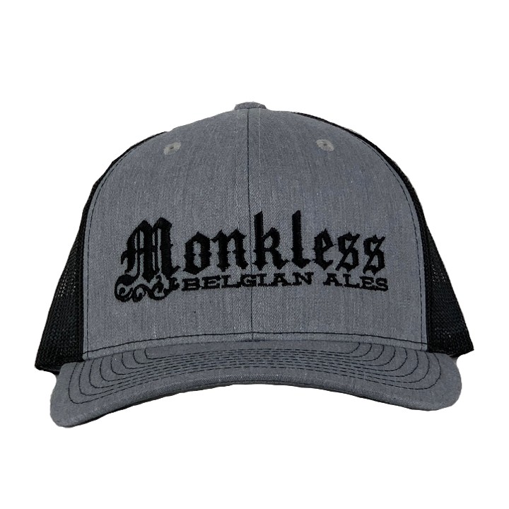 Snapback Hat - Grey w/ Black Logo