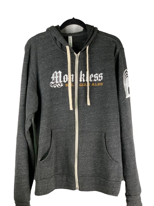 Zip Up Hoodie - Small - Charcoal Black