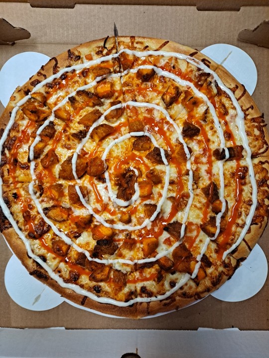 Double Buff Chicken Ranch Pizza