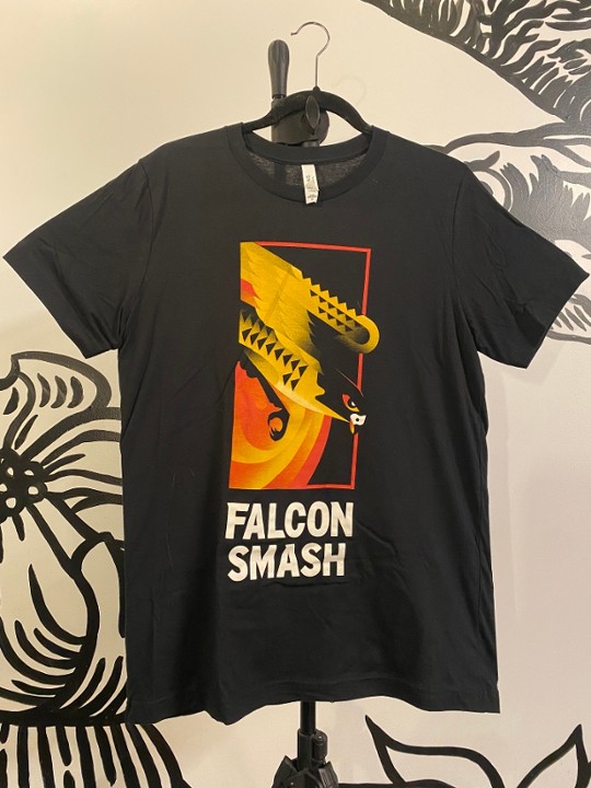 Black New Falcon Logo Tee