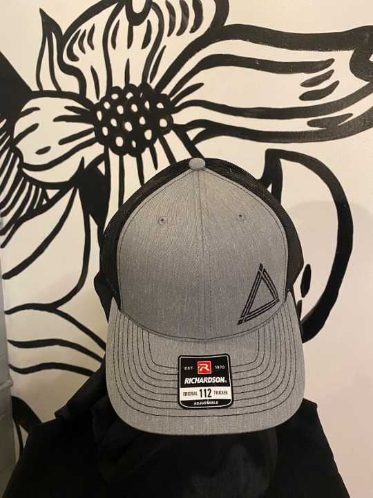 Snapback: Grey/Black w Triangle Stitch