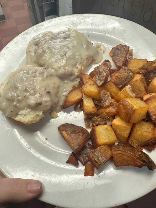 Sausage Gravy & Biscuits 1/2