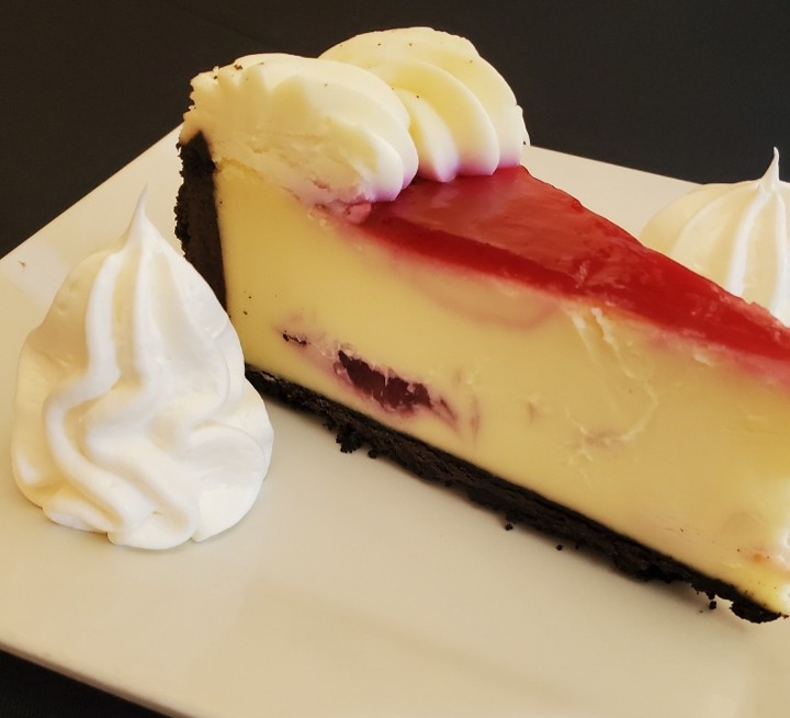 White Chocolate Raspberry Cheesecake