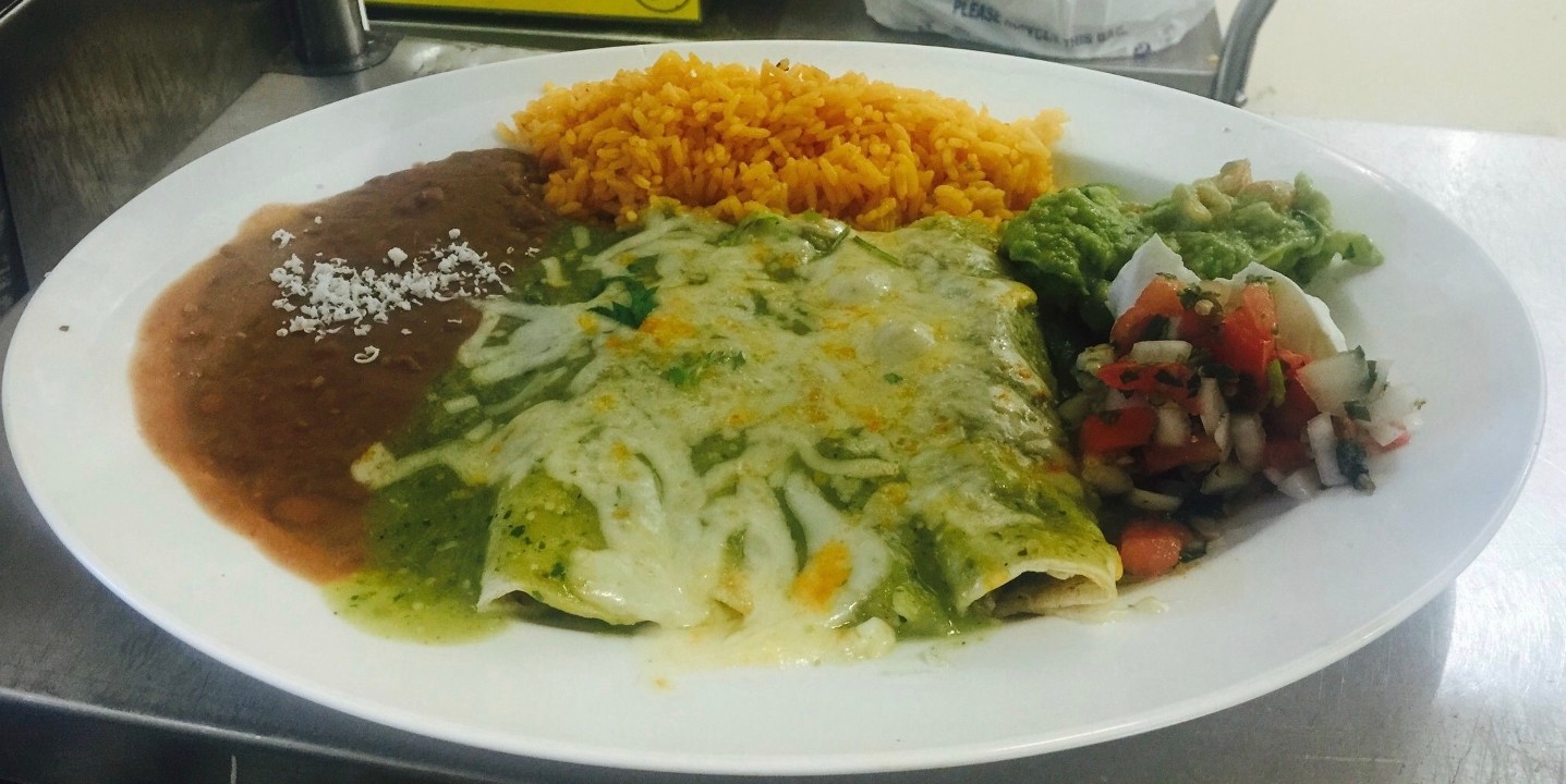 Enchiladas Verdes (green sauce)