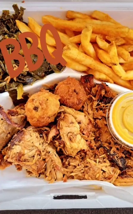 Pulled Pork BBQ Platter