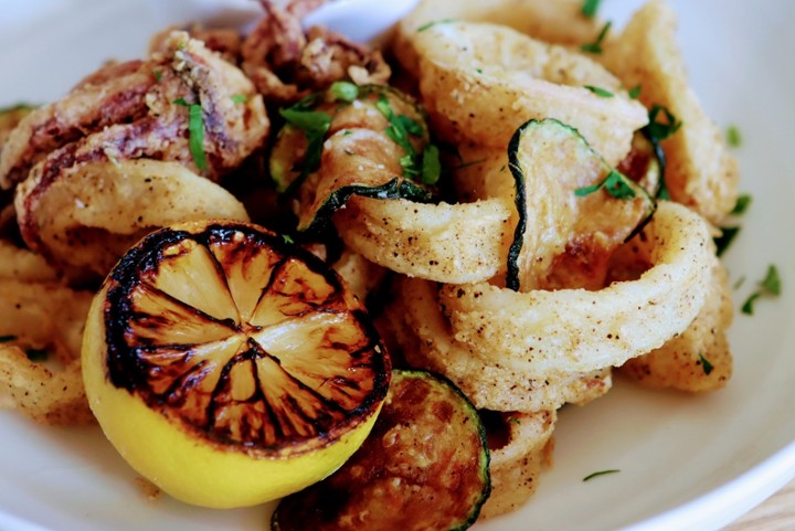 Calamari and Zucchini Fritti