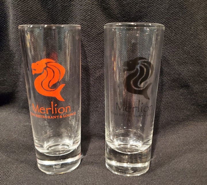 2oz Merlion Shot Glass Black