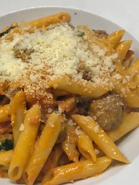 Rigatoni with Lamb Sausage