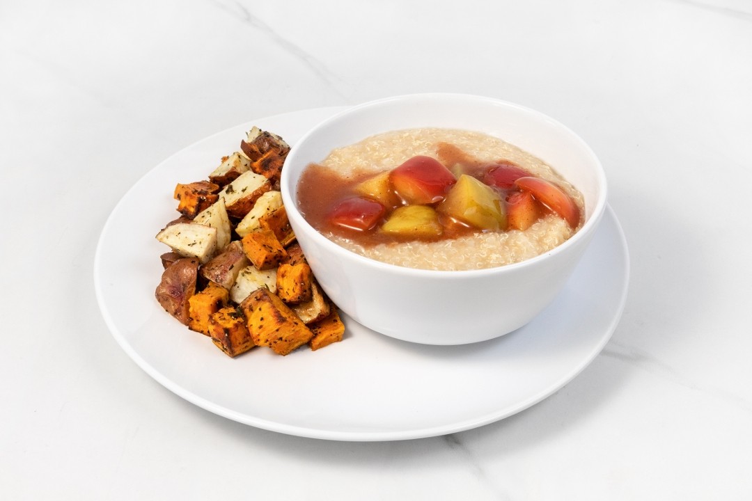 Quinoa Flakes Porridge with Apples - Fresh
