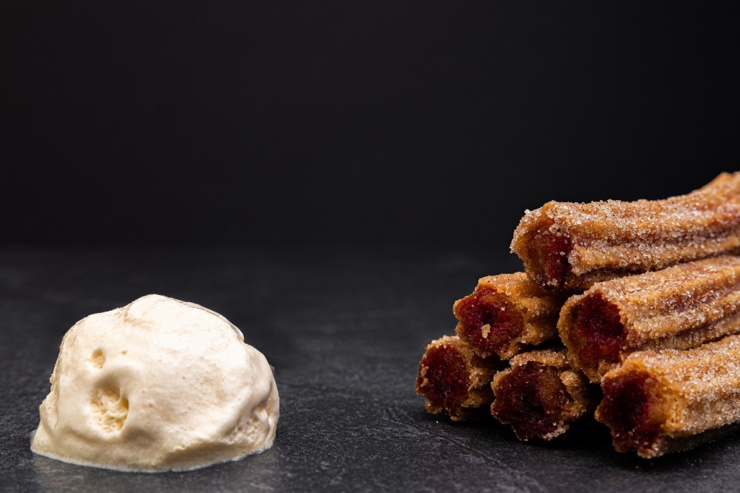 **6 PC CHURROS W/ ICE CREAM**