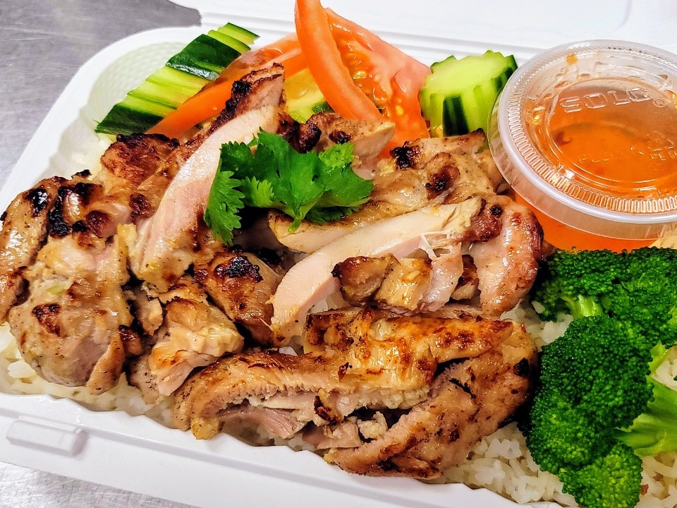 Thai BBQ Chicken On Rice (Khao-Gai-Yang)