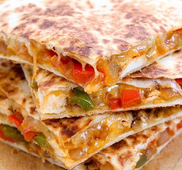 FULL TRAY CHICKEN QUESADILLAS