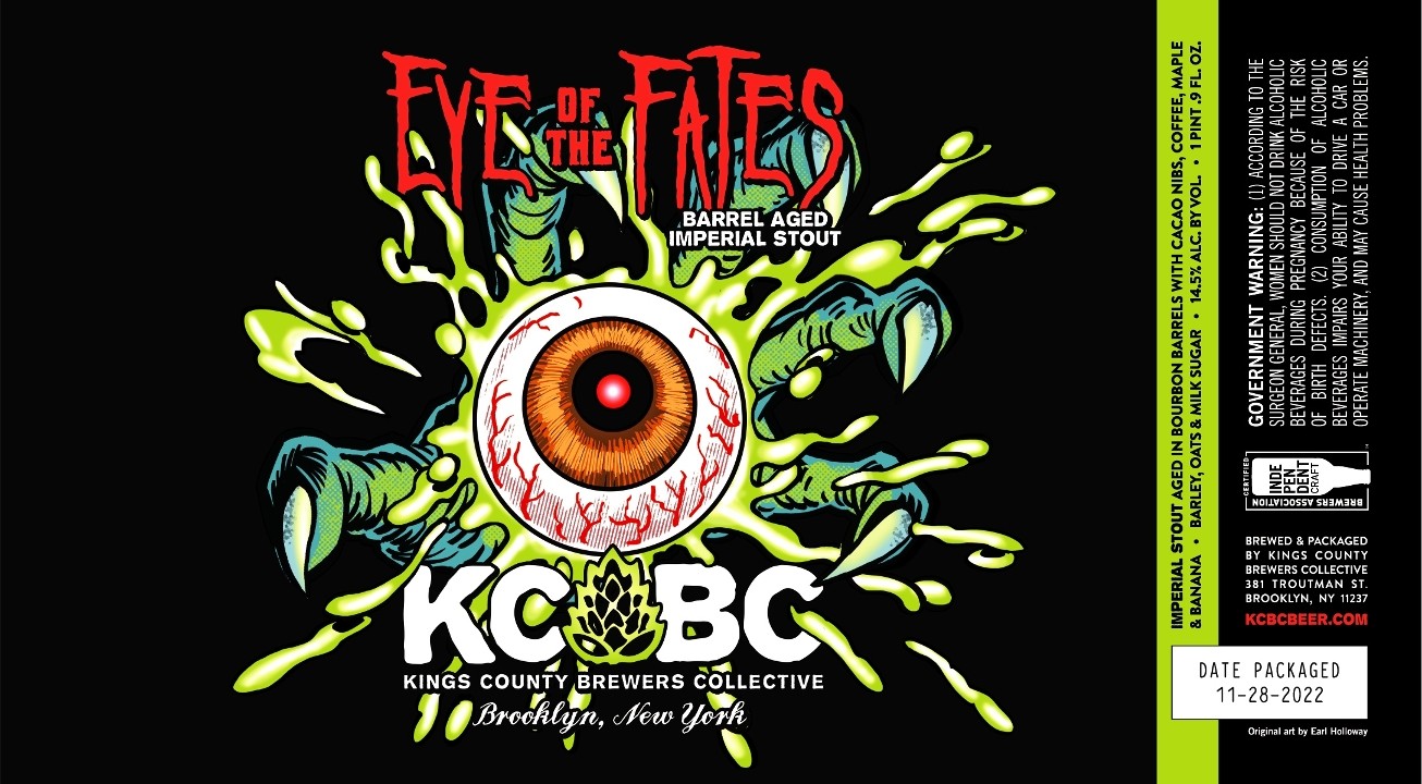 TO GO KCBC Eye of the Fates, Bourbon BA Imperial Stout (16.9 oz.)