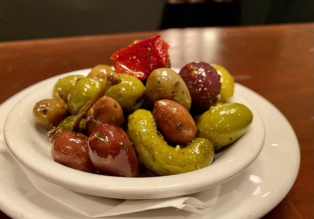 House-Marinated Olives