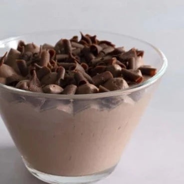 Chocolate mousse glass