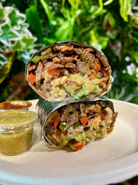 Steak Fajitas Burrito