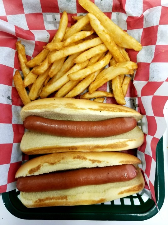 2 Hot Dogs And Fries