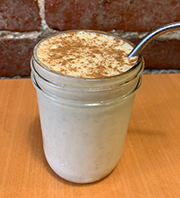 PROTEIN CINNAMON ALMOND - banana, plant-based protein, cinnamon, almond milk