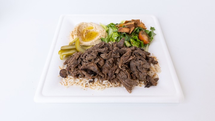 Tri-Tip Steak (Beef) Shawarma Platter