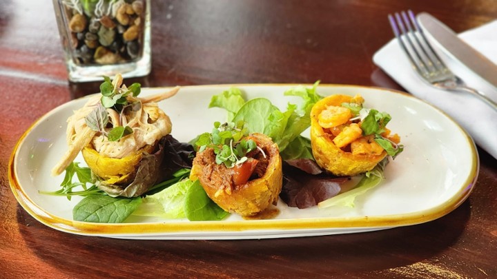 Tostones Rellenos Ropa Vieja