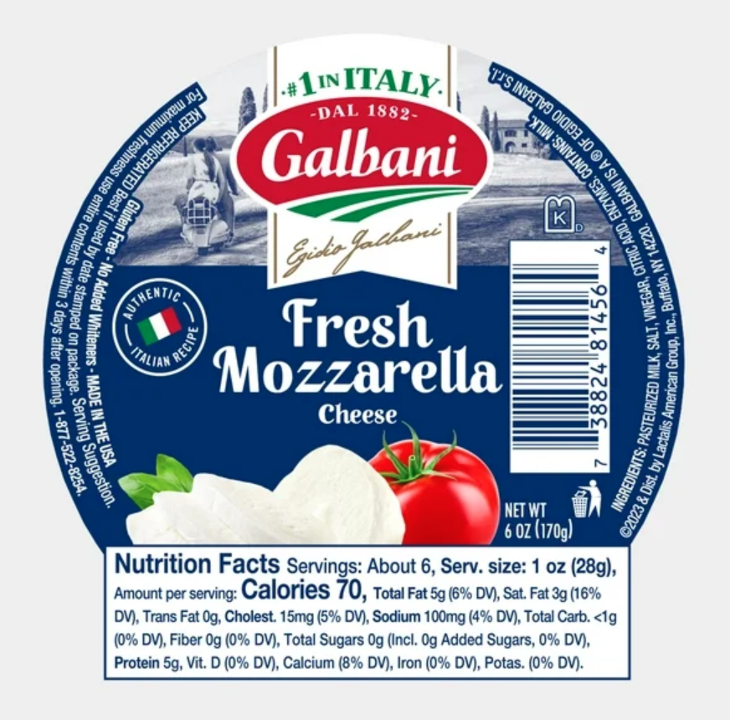 1oz Galbani Fresh Mozzarella