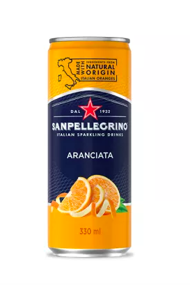 San Pellegrino Aranciata Sparkling Single Can