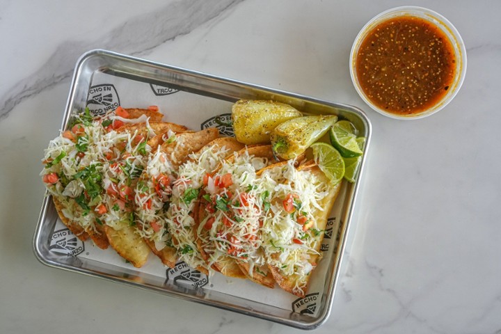 8 Tacos Dorados Tray