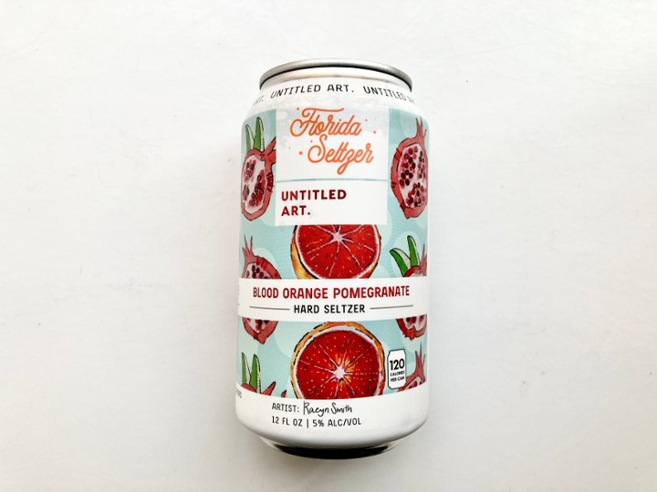Untitled Art Blood Orange Pomegranate Seltzer