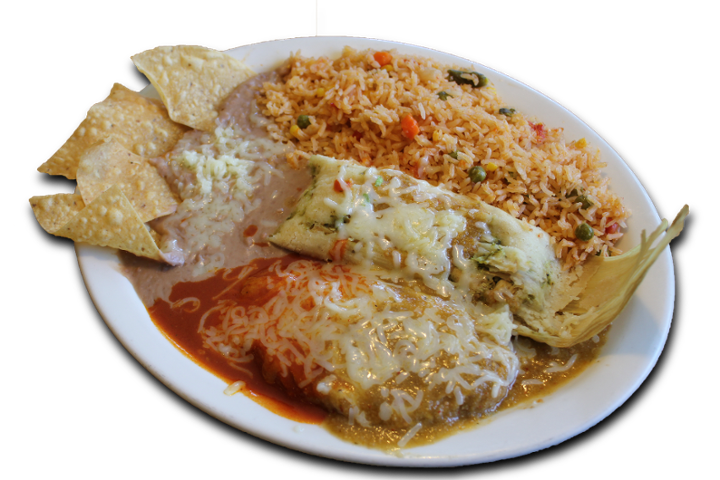 #8    Chile Relleno & Tamale.