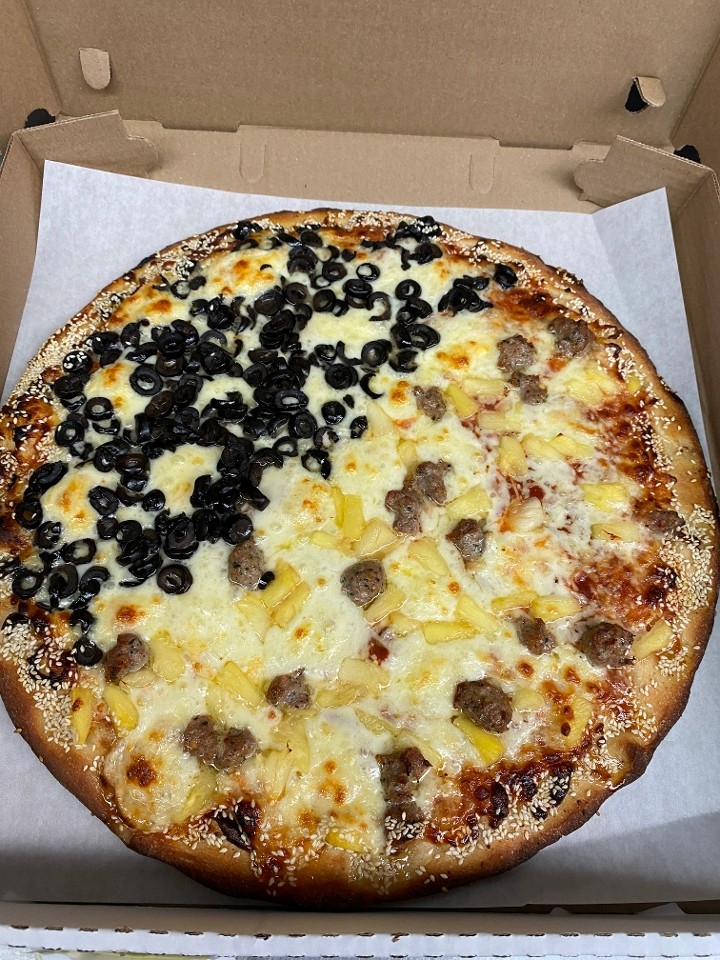 LG Cheese +2 Half Toppings