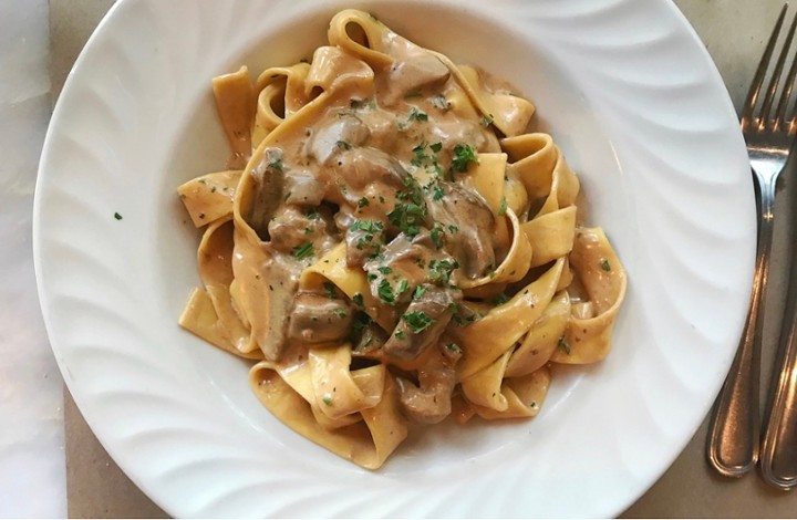 Pappardelle con Crema di Porcini