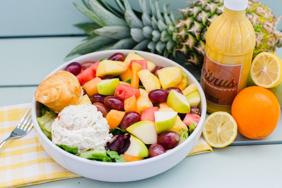 Chicken Salad and Fruit Plate