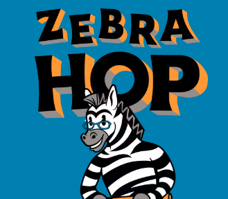 Zebra Hop 64 oz. Growler