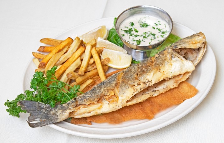 Whole Mediterranean Sea Bass ( Branzino )