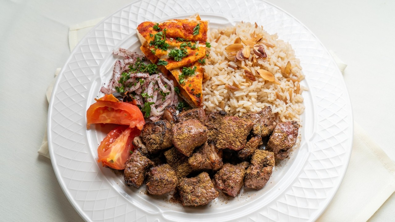 Veal Liver Kebab Plate
