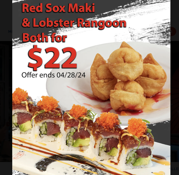Red Sox Maki & Lobster Rangoon