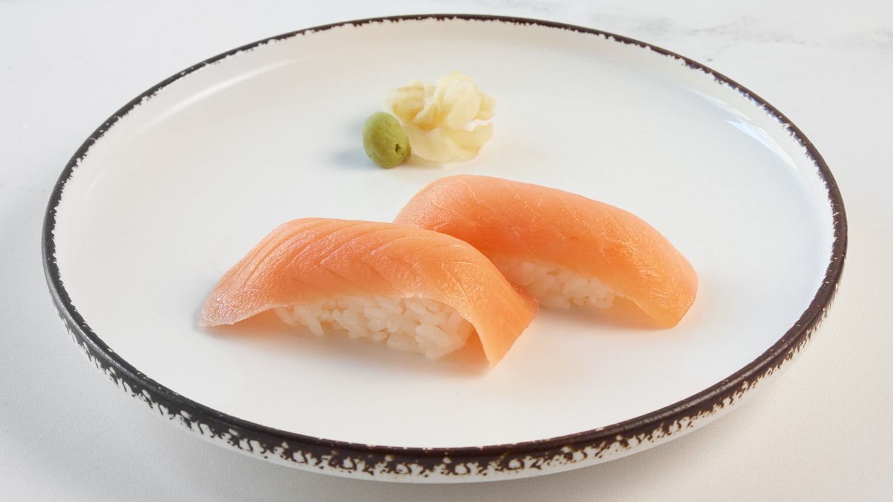 Smoke Salmon Sushi