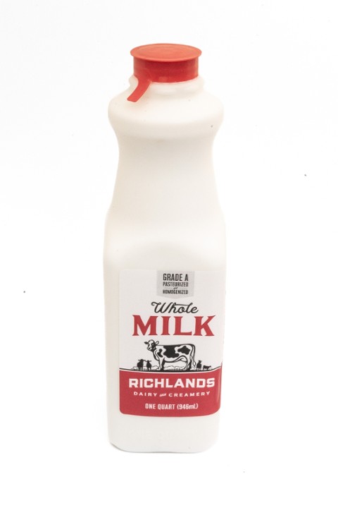 Richland’s Milk Whole (1 quart).