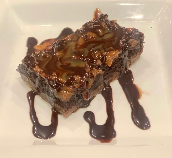 Carmel Pretzel Brownie