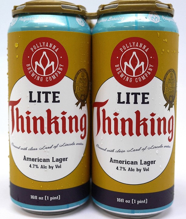 4pk 16oz Cans Lite Thinking