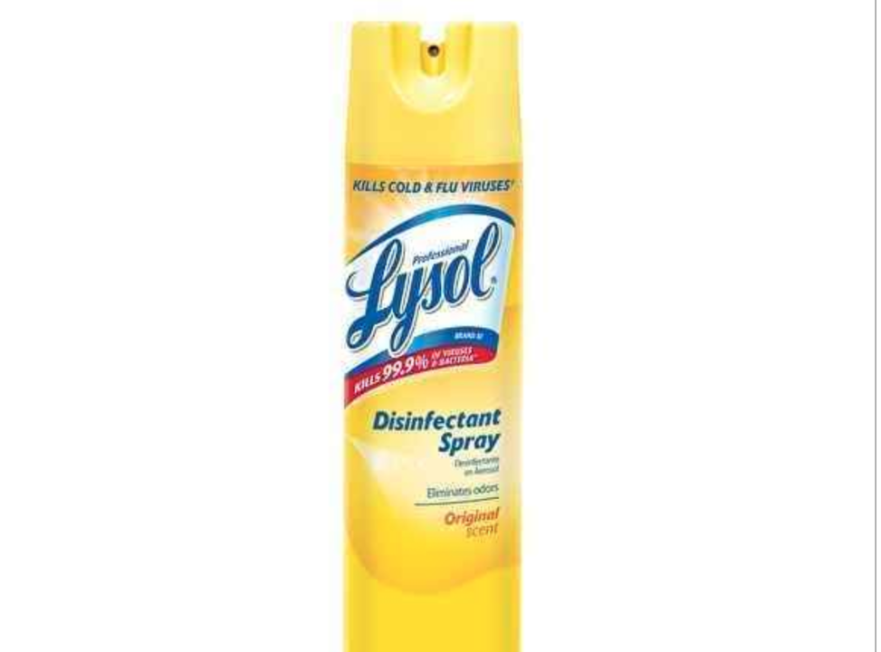 Lysol Spray 19oz Disinfectant Lemon 1 bottle max