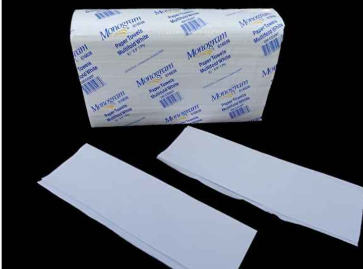 TOWEL, PAPER 9.5X9 MULTIFOLD WHITE 1 PLY
