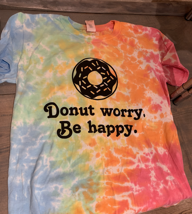 Tie Dye-Donut Worry, Be Happy