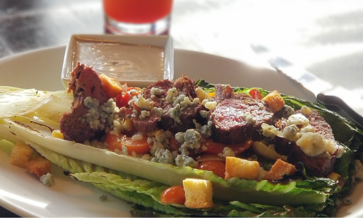 Steak Grilled Romaine Salad
