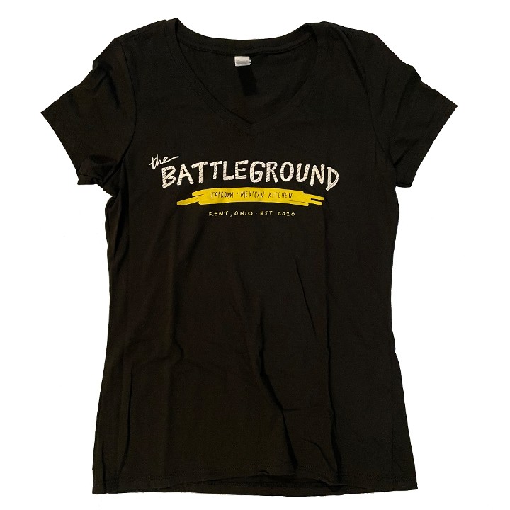 Battleground T-Shirt Women's V-neck SM