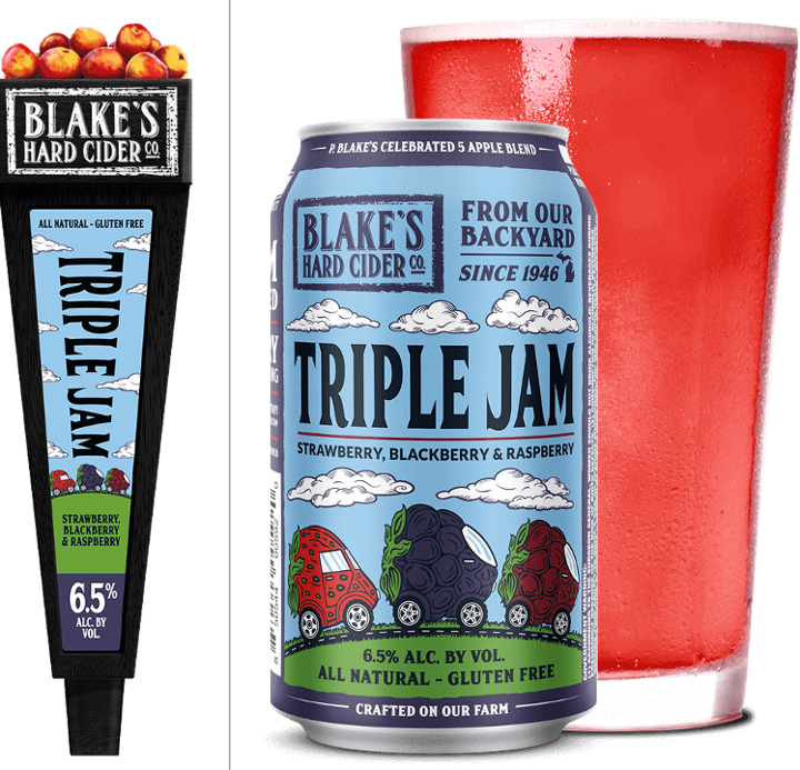 32 oz Blake's Triple Jam Cider (growler fill)