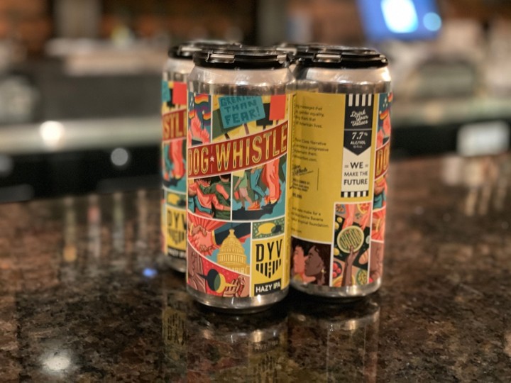 DYV Dog Whistle Hazy IPA 4pack 16oz cans
