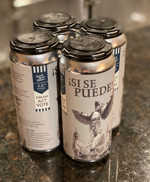 DYV Si Se Puede Lager 4pack 16oz Cans