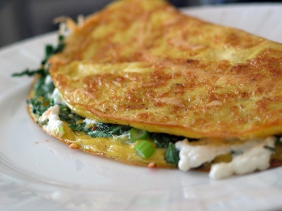 Spinach & Swiss Omelet