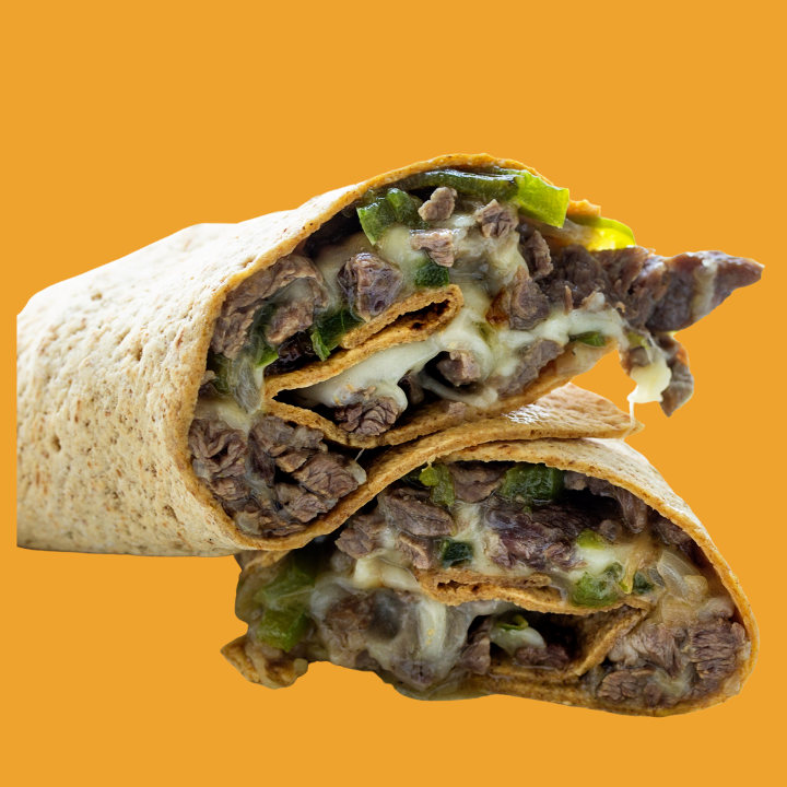 Grilled Vegetables Philly Cheese Steak Wrap